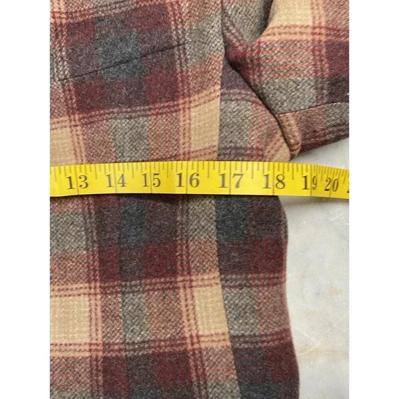 Vintage L.L. Bean Plaid Blazer Womens 8P Wool & Cashmere Blend - Picture 10 of 12